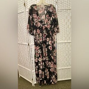 NWOT Lovestitch Sheer Maxi Dress with Underslip